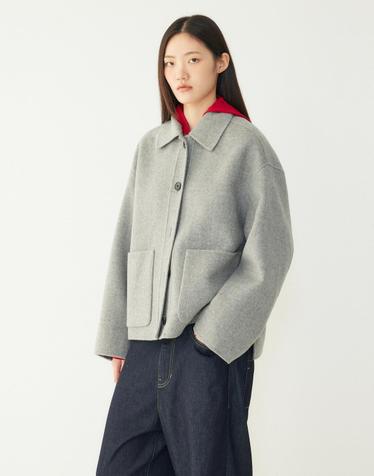 [STUDIO TOMBOY] 핸드메이드 울블렌드 자켓_멜란지 그레이 9176413991
