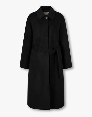 [VOICE OF VOICES] 캐시미어 블렌드 싱글 벨티드 코트_블랙 7155416008