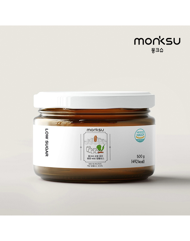 몽크슈 [몽크슈] 저당 무설탕 알룰로스 순창 전통 쌈장 500g 착용컷