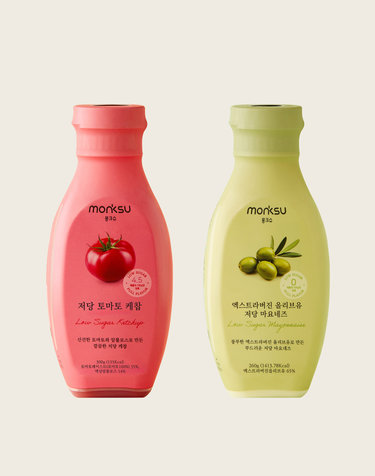 [몽크슈] 저당 소스 2종_토마토케찹300g+마요네즈260g