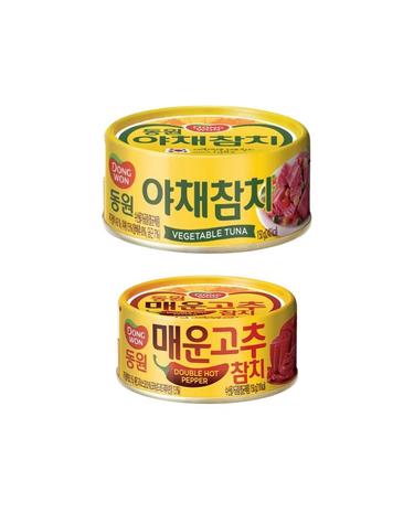 [동원] 야채참치 150g 5캔 + 매운고추참치 150g 5캔