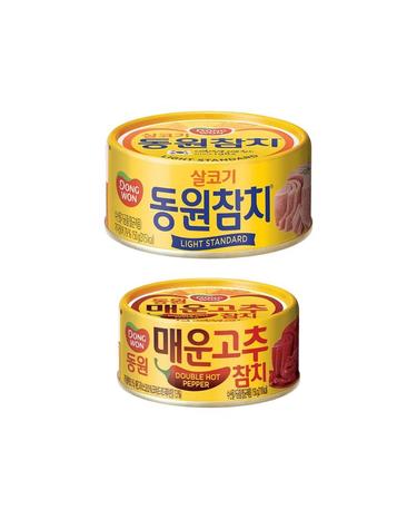 [동원] 라이트 스탠다드 150g 5캔 + 매운고추참치 150g 5캔