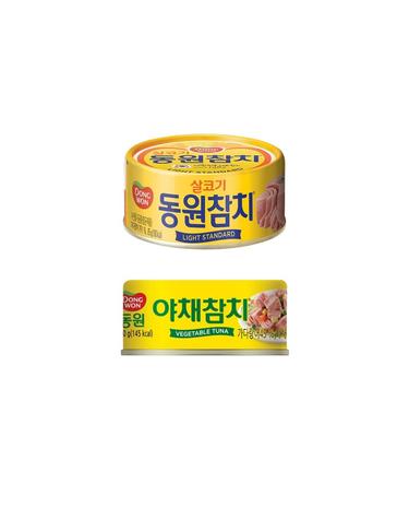 [동원] 라이트 스탠다드 참치 85g 8캔 + 야채참치 90g 4캔