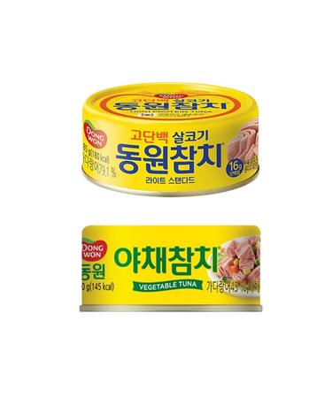 [동원] 라이트스탠다드 참치 85g x 8캔 + 야채참치 90g x 4캔 [2607]