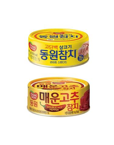 [동원] 라이트스탠다드 참치 150g x 4캔 + 매운고추참치 150g x 4캔 [2607]