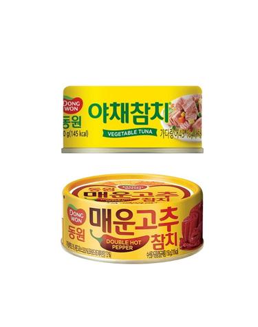 [동원] 야채참치 150g x 4캔 + 매운고추참치 150g x 4캔 [2607]