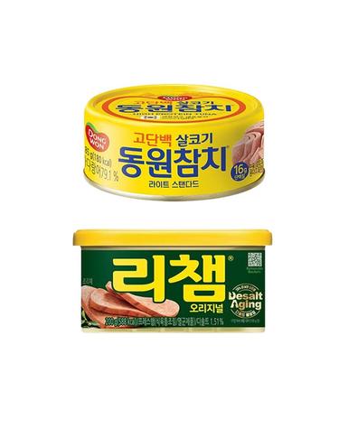[동원] 라이트스탠다드 참치 85g x 12캔 + 리챔 오리지널 200g x 6캔 [2607]