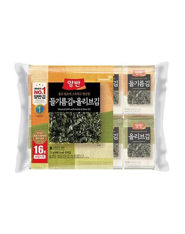 [동원] 양반 들기름 올리브 복합 [식탁16P(9매)] x 3 (48봉)