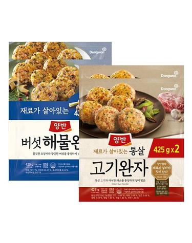 [동원] 양반 통살 고기완자 425g 4봉 + 버섯해물완자 425g 2봉