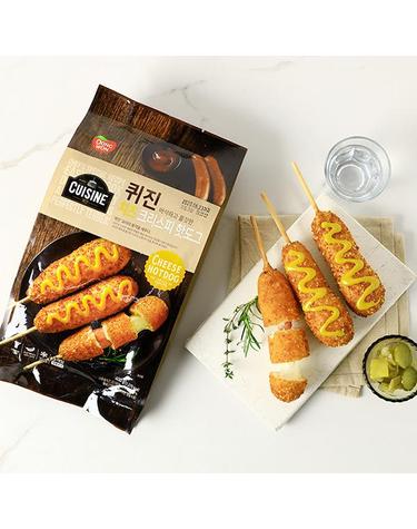 [동원] 퀴진 크리스피 치즈 핫도그 400g x 3개