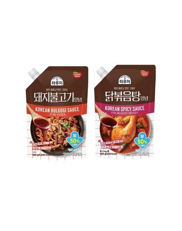 [동원] 하루미 돼지불고기양념 500g 2봉 + 닭볶음탕양념 500g 2봉