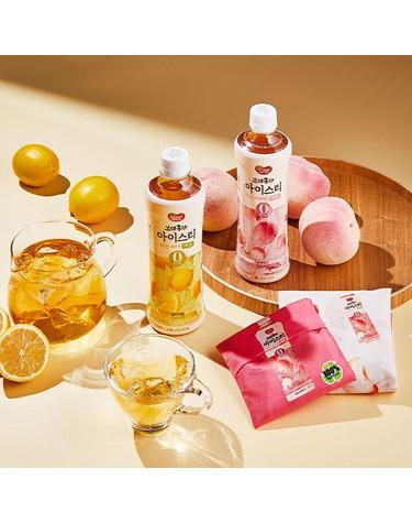 [동원] 보성홍차 아이스티 제로 복숭아 500ml x 12개 + 레몬 x 12개