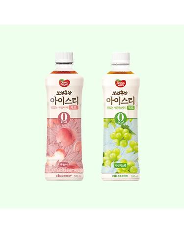 [동원] 보성홍차 아이스티 제로 복숭아 500ml x 12개 + 샤인머스켓 x 12개