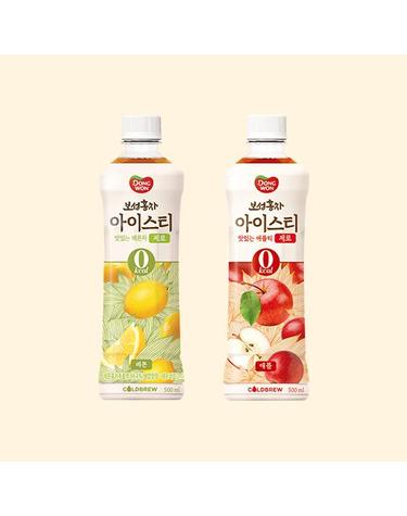 [동원] 보성홍차 아이스티 제로 레몬 500ml x 12개 + 애플 x 12개