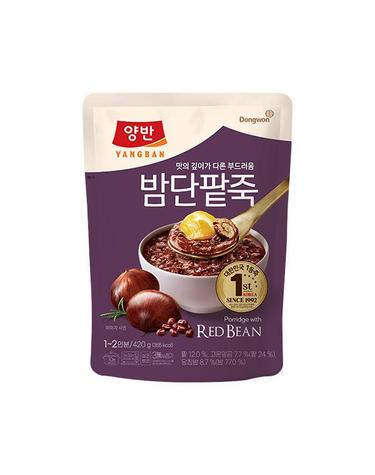 [동원] 양반 NEW 밤단팥죽 420g (파우치) x 6개