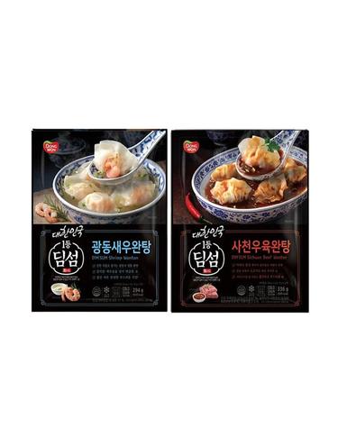 [동원] NEW 딤섬 사천우육완탕 336g 3봉 + 광동새우완탕 294g 3봉