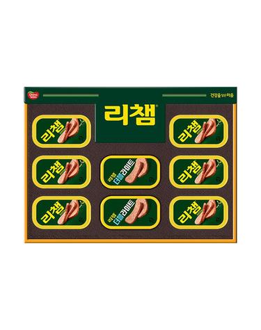 [동원 선물세트] 26년 추석 동원 리챔 E8호 (리챔 오리지널 120g 6캔 + 리챔 더블라이트 120g 2캔)