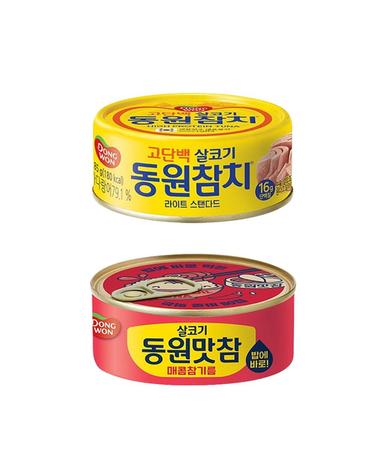[동원] 라이트스탠다드 참치 85g x 6캔 + 동원맛참 매콤참기름 참치 90g x 4캔 [2607]