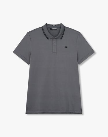 [J.LINDEBERG] [Men] 로크 레귤러 폴로 셔츠_다크 그레이 1514326705