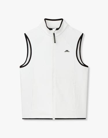[J.LINDEBERG] [Men] 산티노 폴라텍 베스트_화이트 1514311800