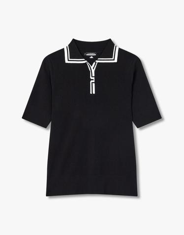 [J.LINDEBERG] [Women] 에디트 폴로 스웨터_블랙 1544128908