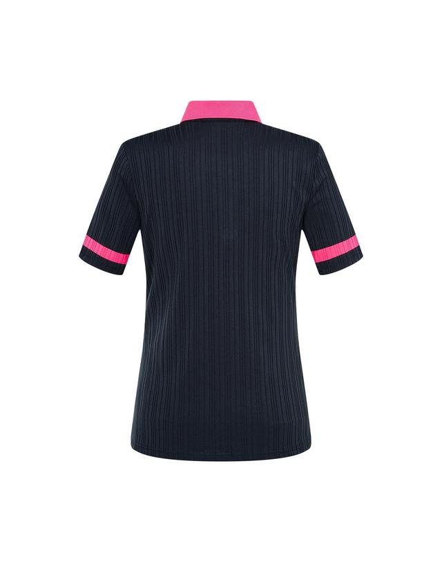 제이린드버그 [J.LINDEBERG] [Women] 모이라 폴로 셔츠(pink logo)_네이비 1544126703 착용컷