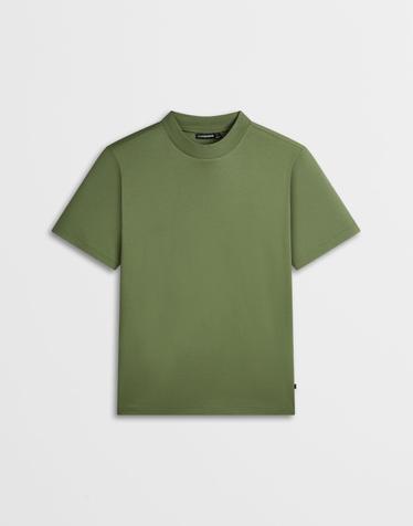 [J.LINDEBERG] [Men Collection] 에이스 모크넥 티셔츠(olive)_올리브 1525126523