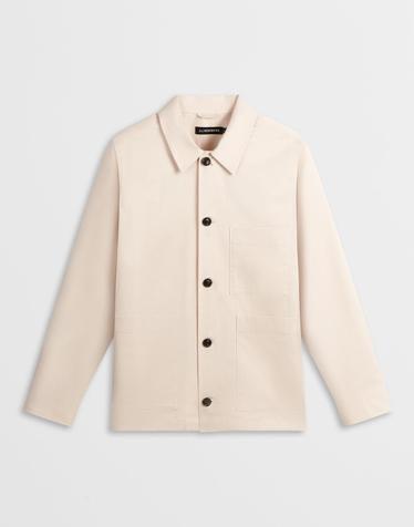 [J.LINDEBERG] [Men Collection] 이스턴 워크웨어 오버 셔츠_라이트 베이지 1525111507