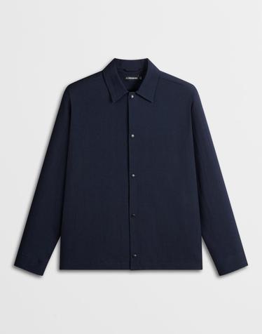 [J.LINDEBERG] [Men Collection] 셀리안 시어서커 오버 셔츠_네이비 1525111509