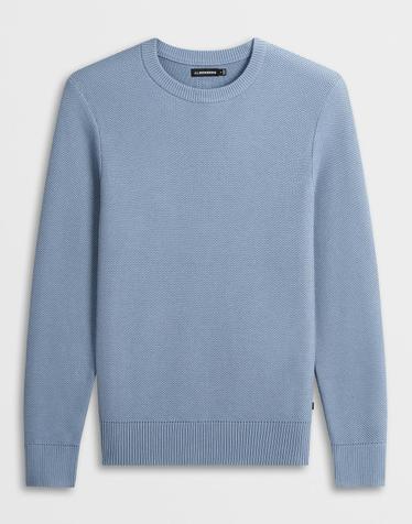 [J.LINDEBERG] [Men Collection] 아서 니트 오르그 코튼_블루 1525128513