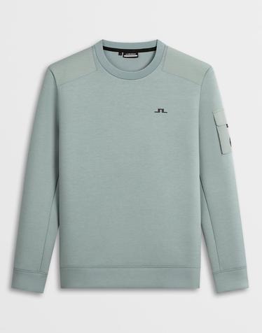 [J.LINDEBERG] [Men] 칼 크루넥 스웨트 셔츠_민트 1515126905