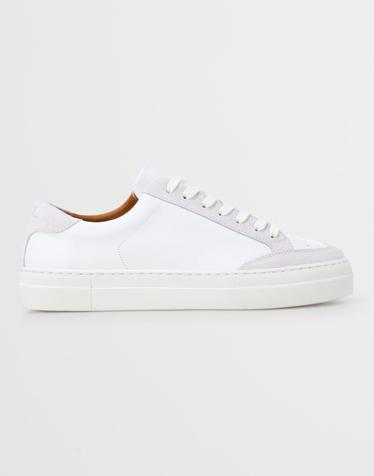 [J.LINDEBERG] [Men Collection] 아트 시그니처 레더 스니커즈_화이트 1525176501
