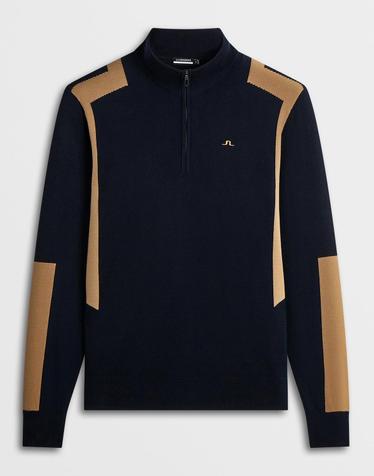 [J.LINDEBERG] [Men] 켄드릭 니트 집업 스웨터_다크 네이비 1515128506