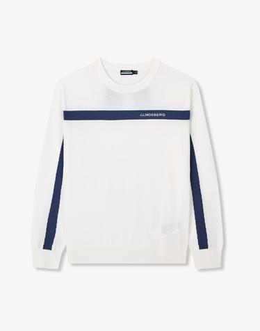 [J.LINDEBERG] [Men] 자비스 스웨터_화이트 1515328805