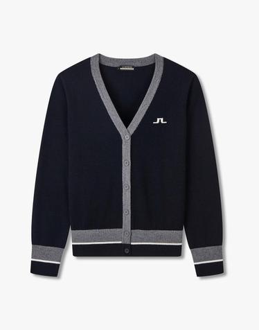[J.LINDEBERG] [Women] 패니 울 가디건_네이비 1545328912