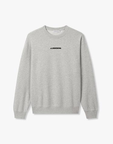 [J.LINDEBERG] [Men Collection] 캘런 크루 넥_라이트 그레이 1525328504
