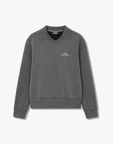[J.LINDEBERG] [Women] 앤 LS 셔츠_다크 그레이 1545326908