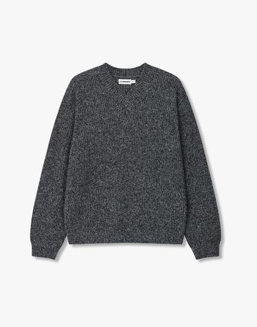 [J.LINDEBERG] [Men Collection] 비토르 브이넥 헤비 니트_다크 그레이 1525328507