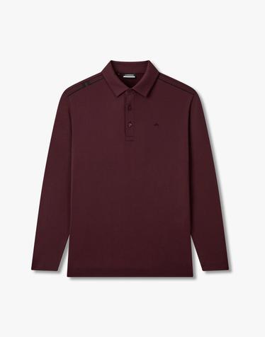 [J.LINDEBERG] [Men] 폰투스 브러시트 폴로_버건디 1515326918