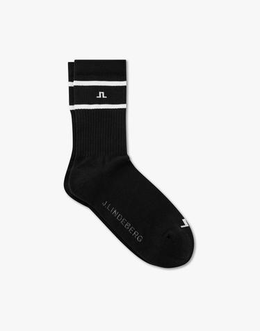 [J.LINDEBERG] [Men] 하프 넥 삭스_블랙 1515374903