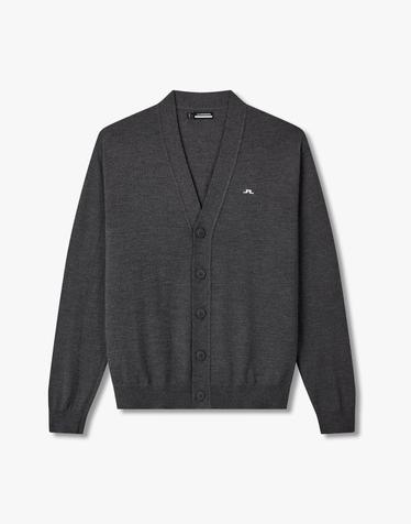 [J.LINDEBERG] [Men] 루카스 니트 카디건_다크 그레이 1515328503