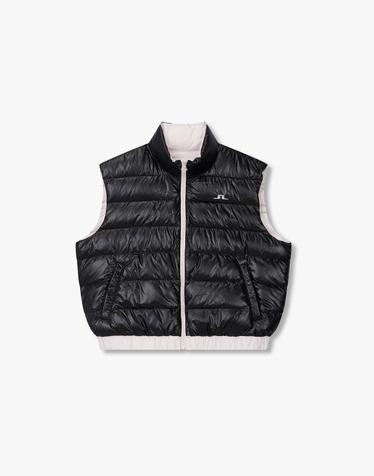 [J.LINDEBERG] [Women] 일라나 리버시블 베스트_블랙 1545311807