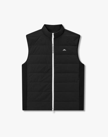 [J.LINDEBERG] [Men] 군나르 다운 하이브리드 베스트_블랙 1515328907