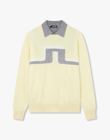 [J.LINDEBERG] [Women] 브리타 울 LS 스웨터_레몬 1545328917