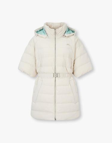 [J.LINDEBERG] [Women] 울라 판초 다운 베스트_라이트 베이지 1545311918
