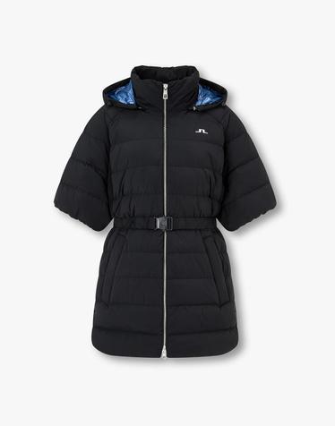 [J.LINDEBERG] [Women] 울라 판초 다운 베스트_블랙 1545311919