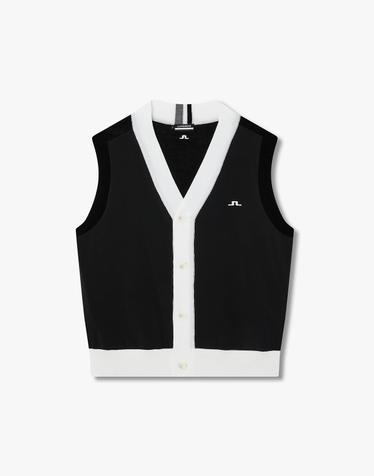 [J.LINDEBERG] [Women] 엠마 스웨터 베스트_블랙 1545328905