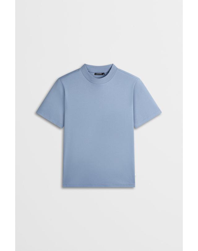 제이린드버그 [J.LINDEBERG] [Men Collection] 에이스 모크넥 티셔츠(blue)_블루 1525126520 착용컷