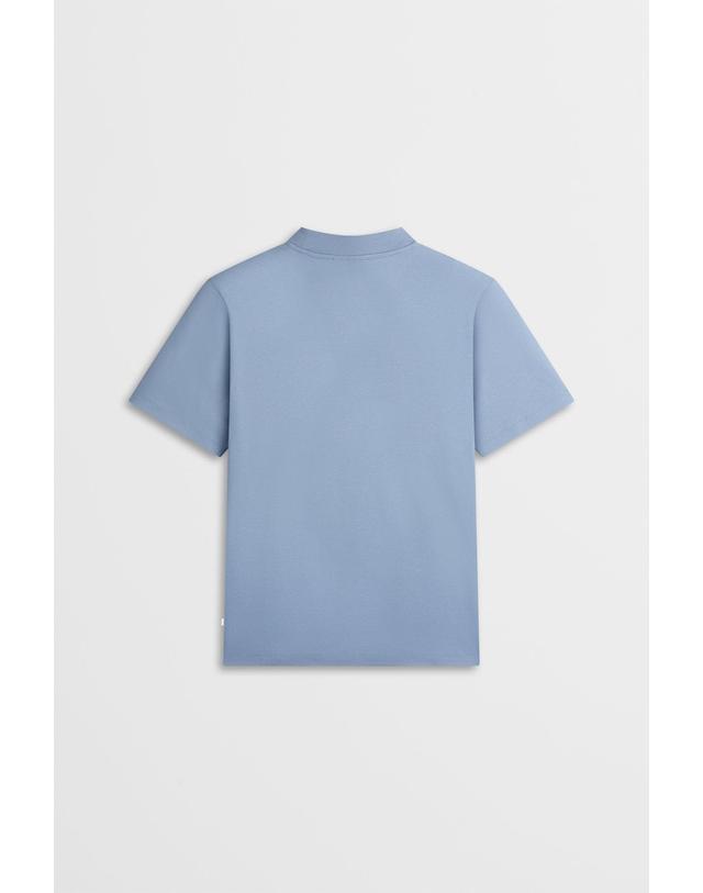 제이린드버그 [J.LINDEBERG] [Men Collection] 에이스 모크넥 티셔츠(blue)_블루 1525126520 착용컷