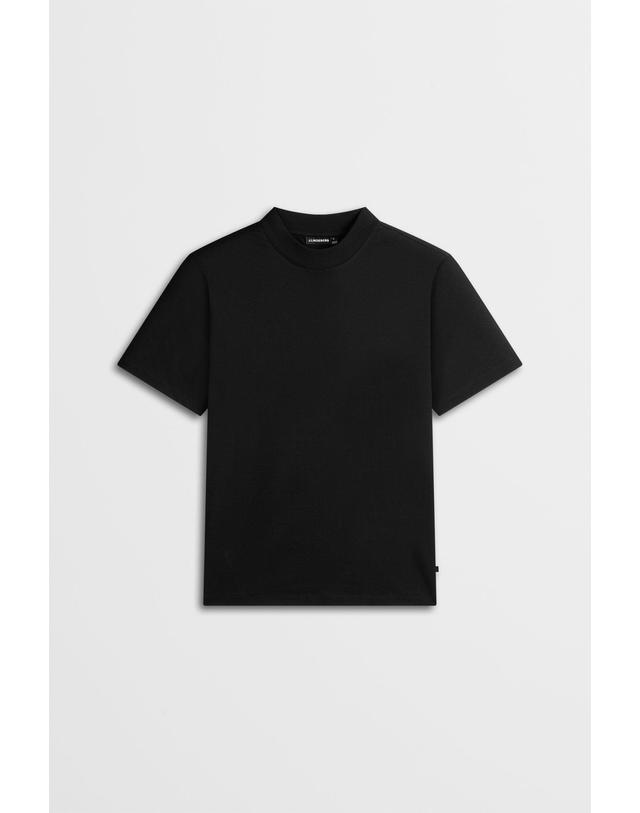 제이린드버그 [J.LINDEBERG] [Men Collection] 에이스 모크넥 티셔츠(black)_블랙 1525126522 착용컷